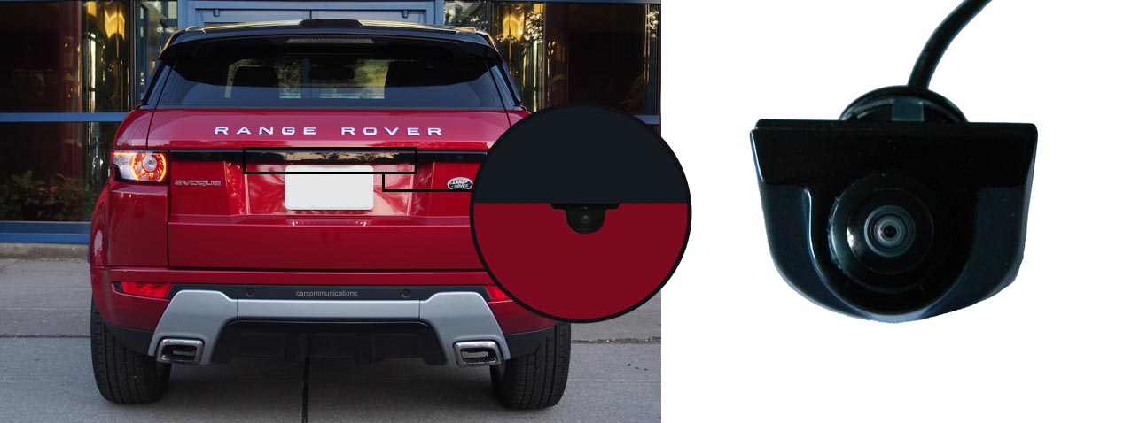 evoque reversing rear view camera 